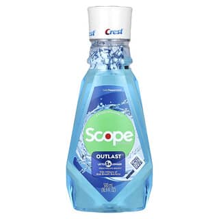 Crest, Scope Mouthwash, Outlast, Cool Peppermint, 16.9 fl oz (500 ml)