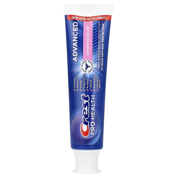 Crest, Pro-Health Advanced，含氟牙膏，敏感舒緩，5.1 盎司（144 克）