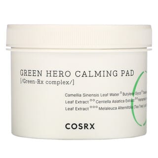 Cosrx, Almohadilla calmante Green Hero de One Step, 70 almohadillas, 4,56 oz. Líq.