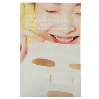 Cosrx, Full Fit, Propolis Nourishing Magnet Beauty Sheet Mask, 1 Sheet, 0.71 fl oz (21 ml)
