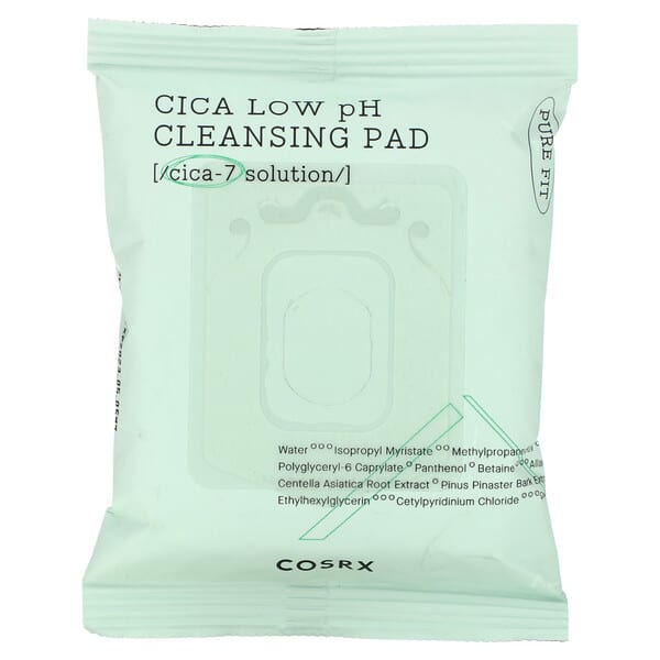 CosRx, Cica Low pH Cleansing Pad, 30 Pads, 2.87 fl oz (85 ml)