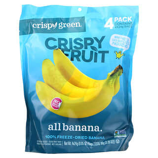 Crispy Green, Crispy Fruit, All Banana, 4 Pack, 0.85 oz (24 g) Each