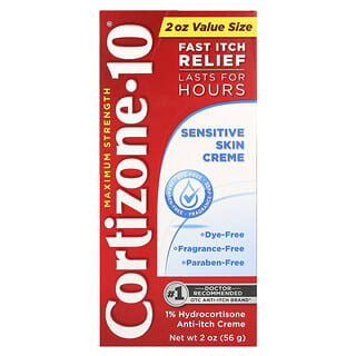 Cortizone 10, Maximum Strength, Sensitive Skin Creme, 2 oz (56 g)