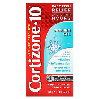 Cortizone 10, Maximum Strength, Cooling Gel, 1 oz (28 g)