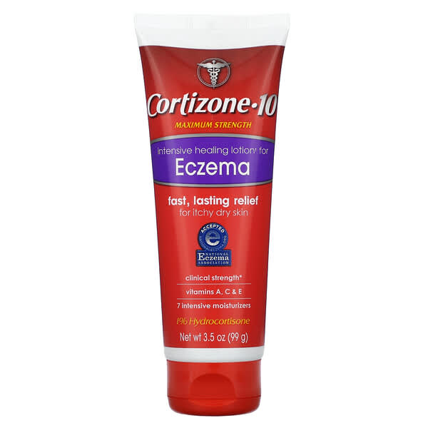 Cortizone 10, Loción de curación intensiva para el eczema, Máxima concentración, 99 g (3,5 oz)