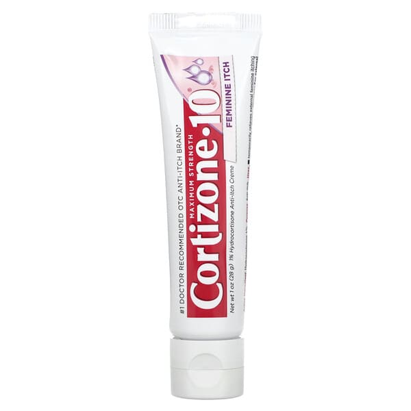 Cortizone 10, 特強型，緩解女性瘙癢霜，1 盎司（28 克）