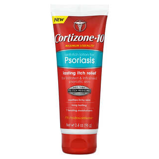 Cortizone 10, Anti-Itch Lotion For Psoriasis, Maximum Strength, 3.4 oz (96 g)