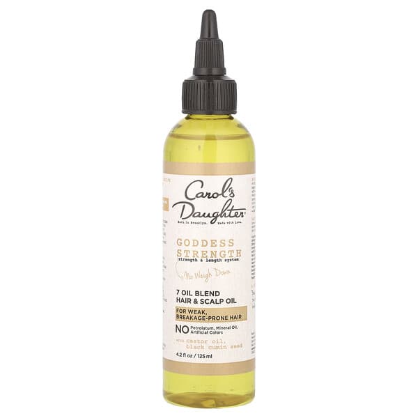 Carol's Daughter, 가디스 강도, 힘 및 길이 시스템, 7가지 오일 혼합물 모발 및 두피 오일, 125ml(4.2fl oz)
