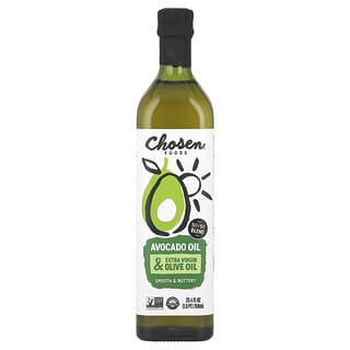 Chosen Foods, Huile d'avocat et huile d'olive extra vierge, 750 ml