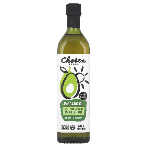 Chosen Foods, Avocado Oil & Extra Virgin Olive Oil, 25.4 fl oz (750 ml)