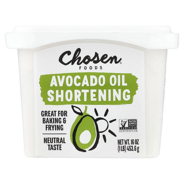 Chosen Foods, Avocado Oil Shortening, 16 oz (453.6 g)