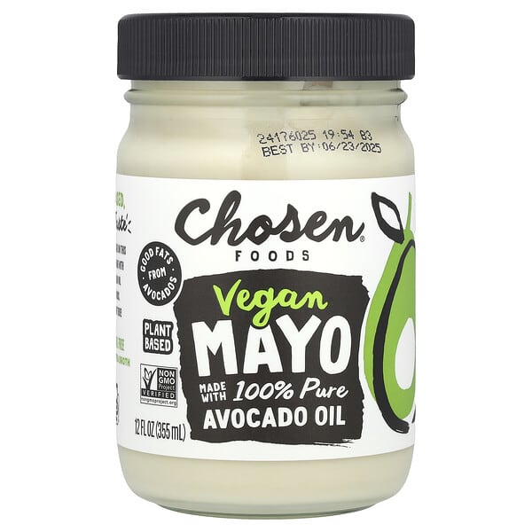 Chosen Foods, 全素蛋黃醬，12 液量盎司（355 毫升）