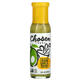 Chosen Foods, Reines Avocadoöl, Dressing und Marinade, Zitrone-Knoblauch, 237 ml (8 fl. oz.)