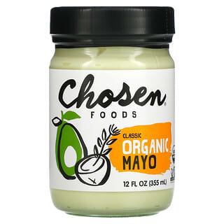 Chosen Foods, Mayonesa orgánica clásica, 355 ml (12 oz. Líq.)