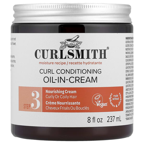Curlsmith, 컬 컨디셔닝 오일-인-크림, 컬 및 곱슬머리용, 237ml(8fl oz)