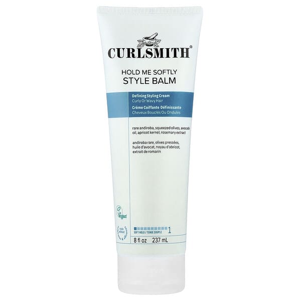 Curlsmith, 홀드 미 소프트리 스타일 밤, 소프트 홀드, 컬 또는 웨이브 모발용, 237ml(8fl oz)