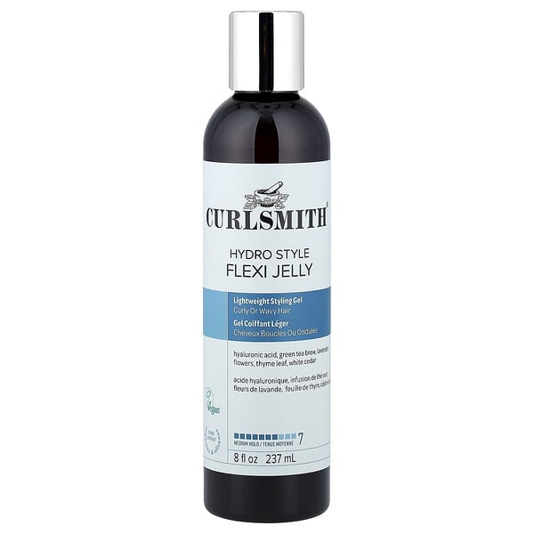 Curlsmith, Hydro Style Flexi Jelly, Medium Hold, Curly or Wavy Hair, 8 fl oz (237 ml)