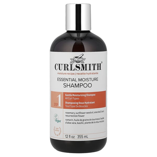 Curlsmith, 에센셜 모이스처 클렌저, 모든 모발 유형, 355ml(12fl oz)