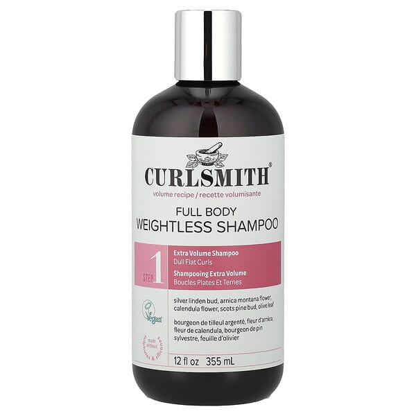 Curlsmith, 풀 바디 웨이트리스 샴푸, 덜 플랫 컬, 355ml(12fl oz)