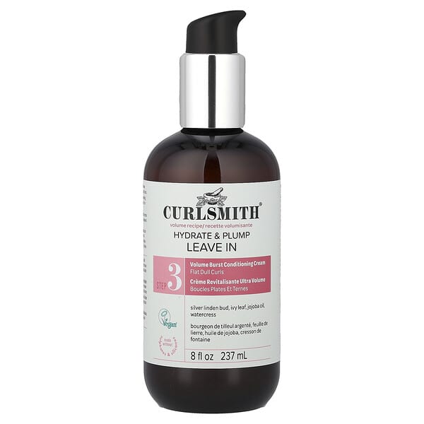 Curlsmith, 수분 공급 및 플럼핑 리브인, 평평하고 칙칙한 컬, 237ml(8fl oz)