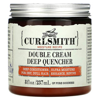 Curlsmith, Double crème désaltérant en profondeur, Pour cheveux secs et ternes, 237 ml