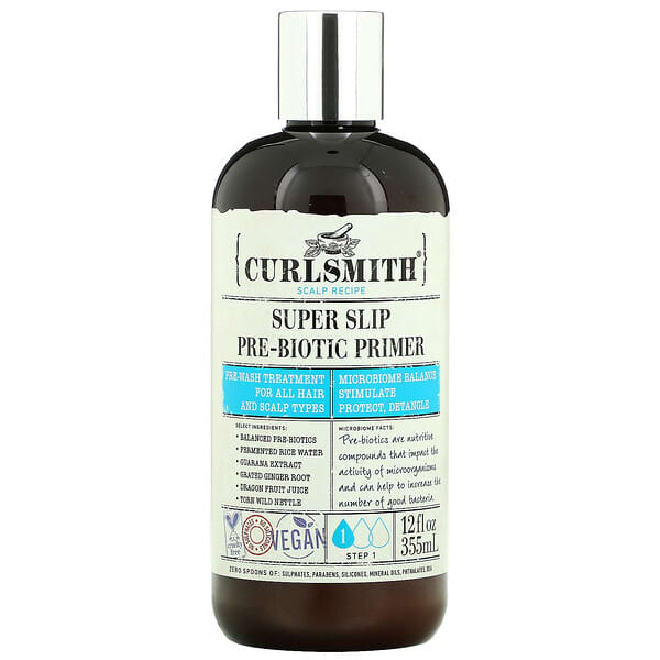 Curlsmith, Super Slip Pre-Biotic Primer, Step 1, 12 fl oz (355 ml)