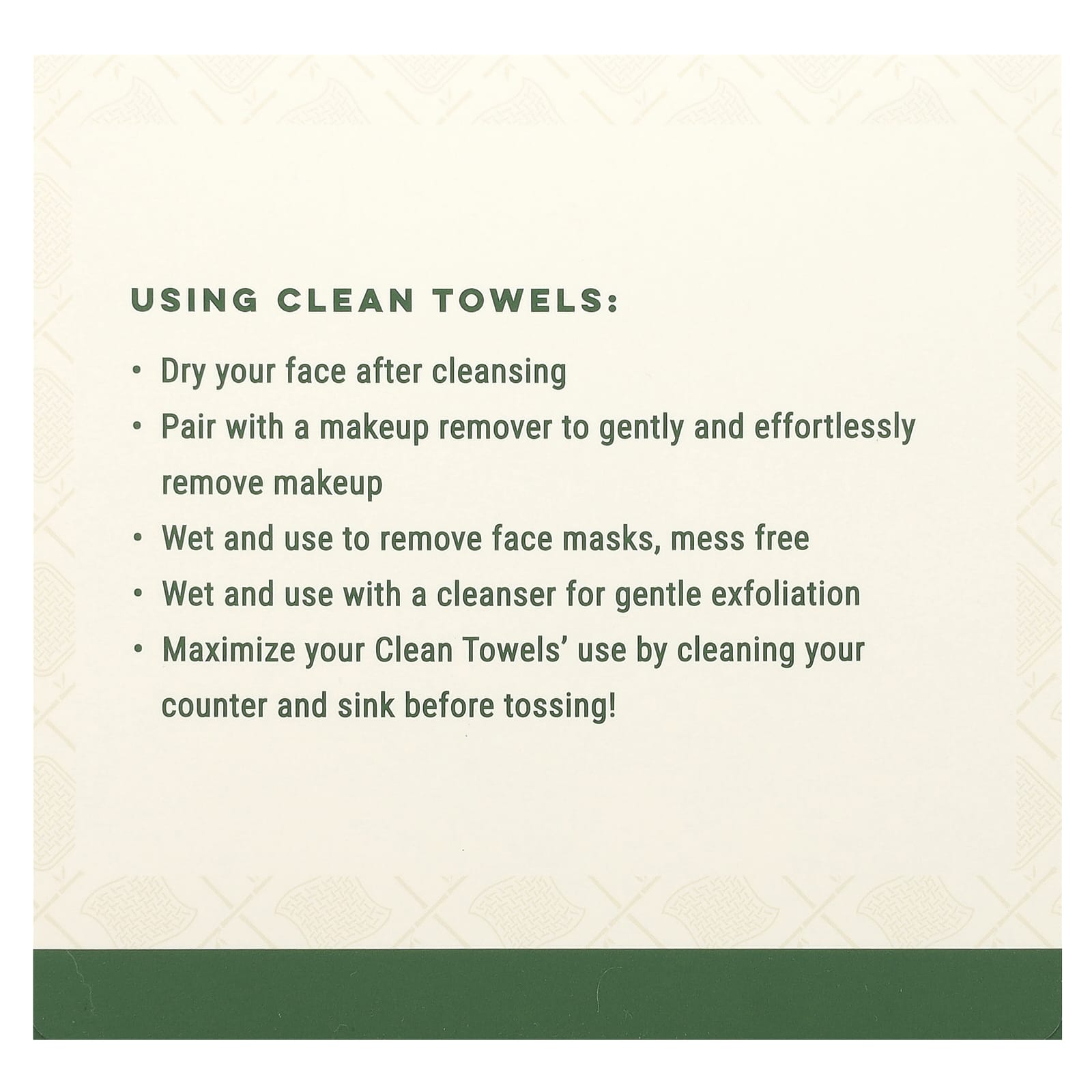 Clean Skin Club, Clean Towels XL, Disposable, Bamboo, 50 Count
