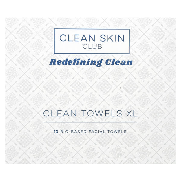 Clean Skin Club, 清潔毛巾 XL，10 張生物基面巾