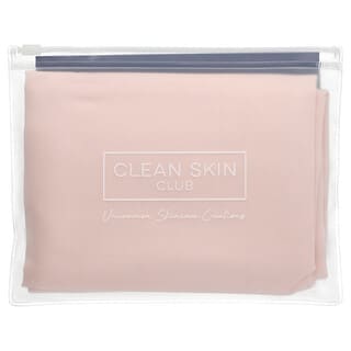 Clean Skin Club, Clean Sleep, federa agli ioni d’argento, rosa cipria, 1 pezzo