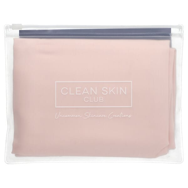 Clean Skin Club, Clean Sleep, Silver Ion Pillowcase, Blush Pink, 1 Count