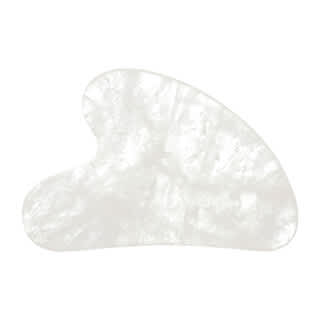 Clean Skin Club, Piedra para esculpir gua-sha, Cuarzo blanco, 1 unidad