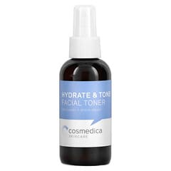 Cosmedica Skincare, Тонік для обличчя Hydrate & Tone, рожева вода + гамамеліс, 4 унції (120 мл)
