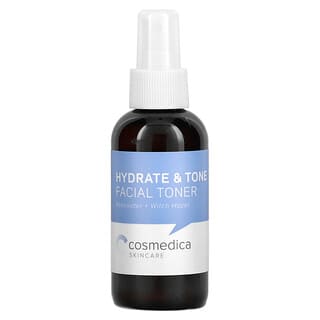 Cosmedica Skincare, 补水滋润面部爽肤水，玫瑰水 + 金缕梅，4 盎司（120 毫升）