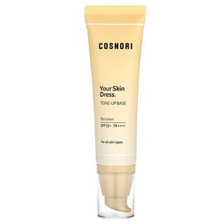 Cosnori‏, שמלת העור שלך, בסיס לגוון עור, פורצלן, SPF 50+ PA++++, ‏50 מ“ל (1.69 אונקיות נוזל)