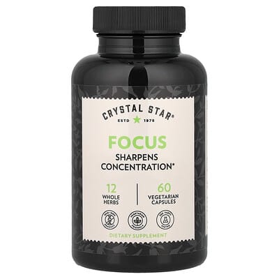 Crystal Star, Focus, 60 Vegetarian Capsules