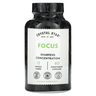 Crystal Star, Focus, 60 cápsulas vegetales