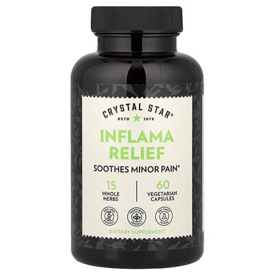 Crystal Star, Control Inflammation, 60 Vegan Capsules