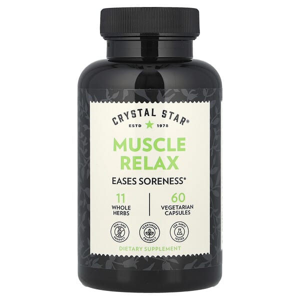 Crystal Star, Muscle Relax, 60 Vegetarian Capsules — product photo 1