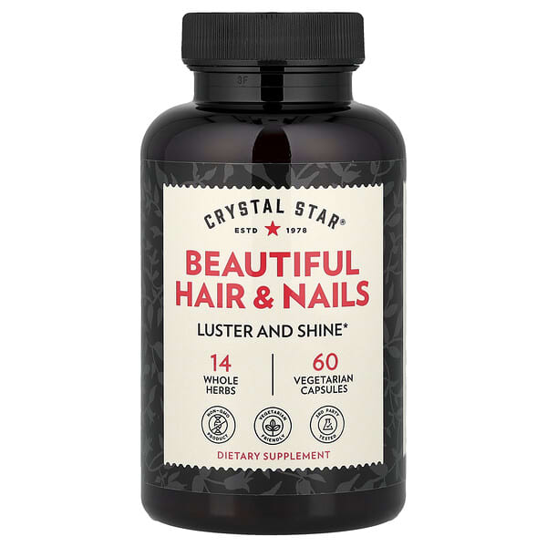 Crystal Star, Păr și unghii frumoase, 60 de capsule vegetariene