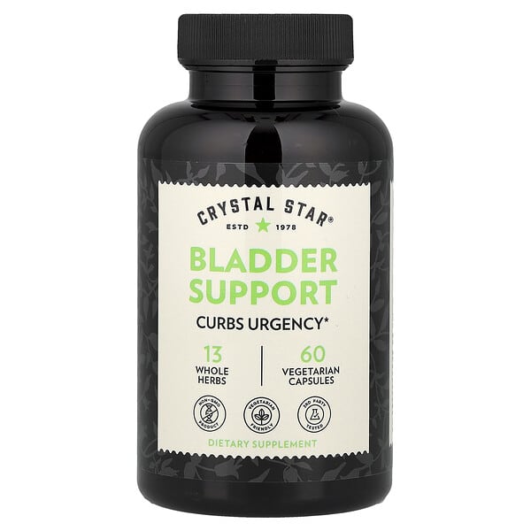 Crystal Star, Bladder Support, 60 Vegetarian Capsules — product photo 1