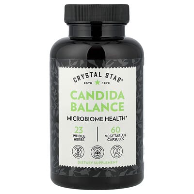Crystal Star, Candida Balance™ Vegetarian Capsules, 60 Capsules