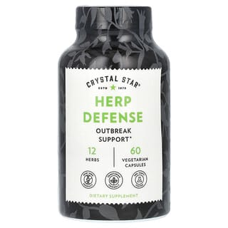 Crystal Star, Herp Defense, 60 Vegetarian Capsules