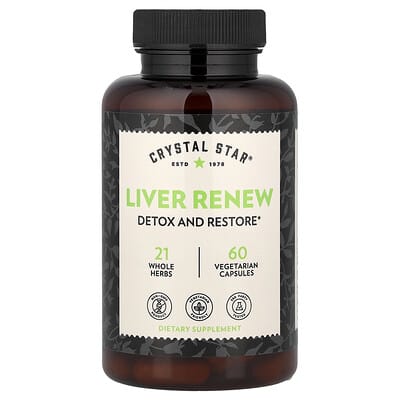 Crystal Star, Liver Protection Supplement, 60 Vegetarian Capsules