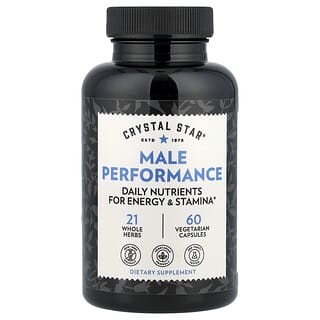 Crystal Star, Performance masculine, 60 capsules végétariennes