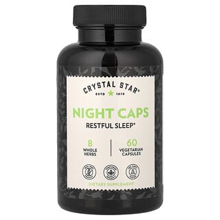 Crystal Star, Night Caps, 60 Vegetarian Capsules