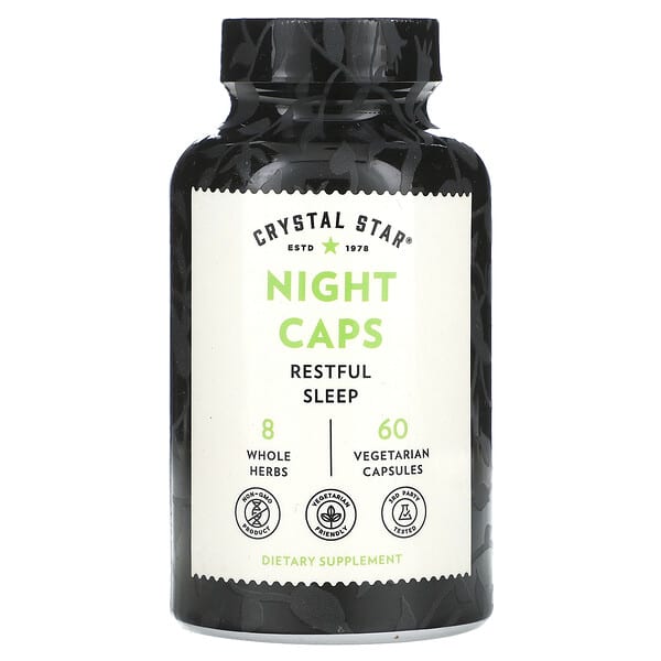 Crystal Star, Night Caps, 60 Vegetarian Capsules — product photo 1