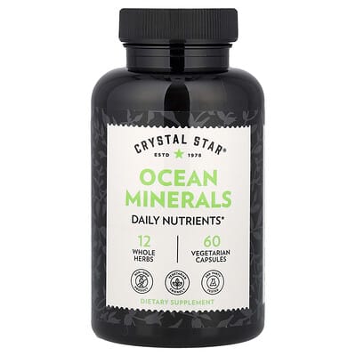 Crystal Star, Marine Minerals, 60 Vegetarian Capsules