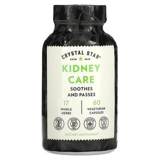 Crystal Star, Kidney Care, средство для здоровья почек, 60 растительных капсул