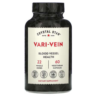 Crystal Star, Vari-Vein, fördert die Gesundheit von Venen und Gefäßen, 60 vegetarische Kapseln