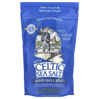 Celtic Sea Salt, Light Grey Celtic, Campuran Mineral Penting, 454 g (1 pon)